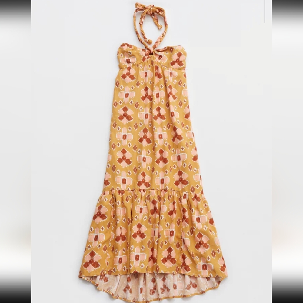 NWT Aerie High Low Halter Maxi Sundress - Picture 4 of 5